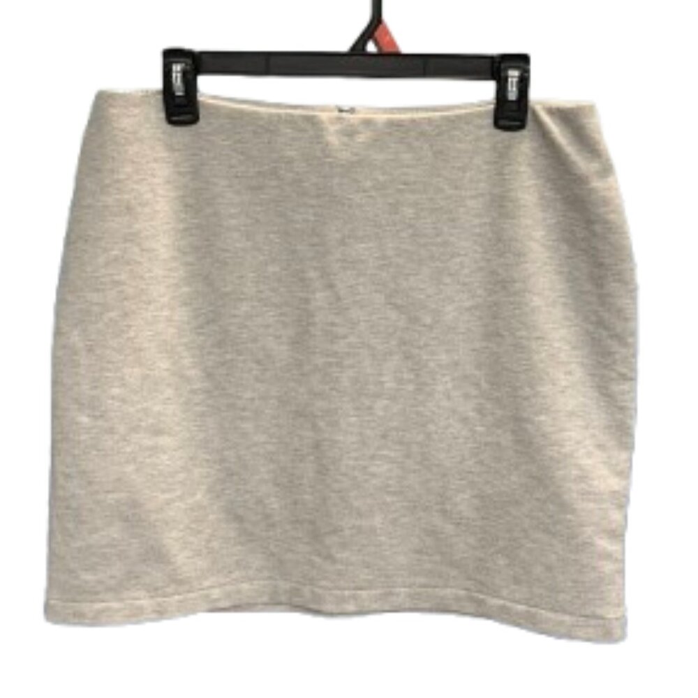 ✨ Calvin Klein Gray Knit Skirt With Back Zipper Closure - Size M